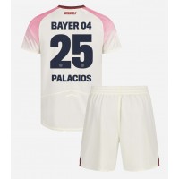 Dječji Nogometni Dres Bayer Leverkusen Exequiel Palacios #25 Gostujuci 2025-26 Kratak Rukav (+ Kratke hlače)